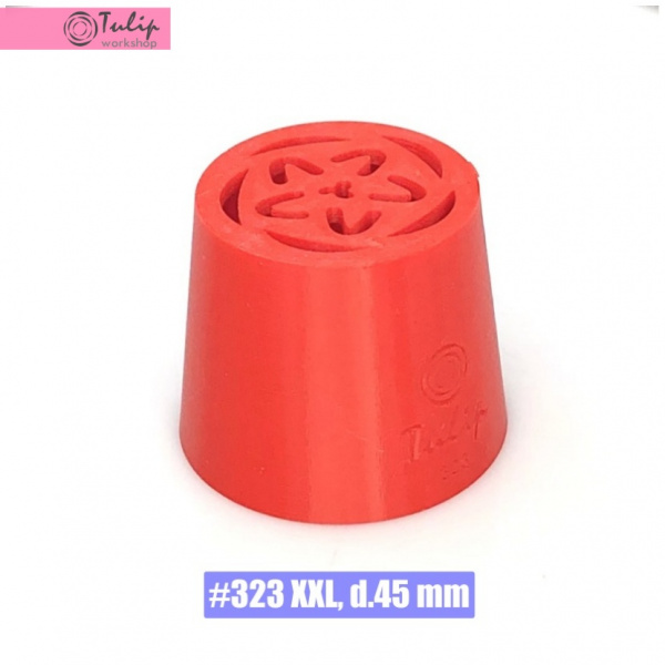 Насадка для зефира XXL Тюльпан Звезда №323 (PLA пластик)