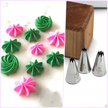 Кондитерская насадка открытая звезда №20 Tulip™ малый размер (diam. 5.5 mm; 8 лучей)