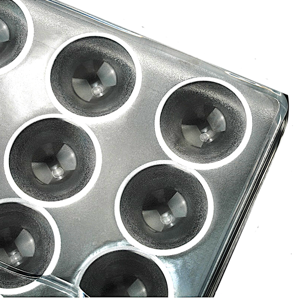 Поликарбонатная форма для шоколада 275*135*24 мм | полуСфера мод.В9980 (эконом)