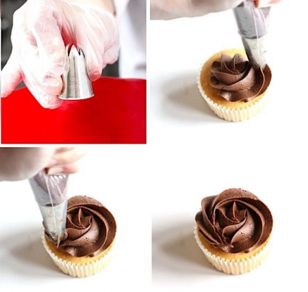 Кондитерские насадки закрытая звезда №852, 853, 854, 855, 856, 857, 858 от Ateco | Классика