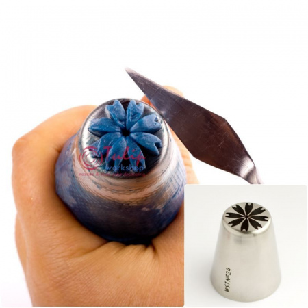 Набор 5 кондитерских насадок - Цветы №№ 24,25,26,27,28 | L размер