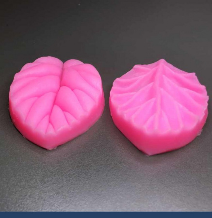 Молд силиконовый (вайнер) Лист Большой риф., комплект 2 шт (70•50 мм)