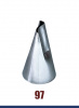 Кондитерская насадка 97 Tulip, Корея, прорезь 10 мм лепесток 2-й изогнутый