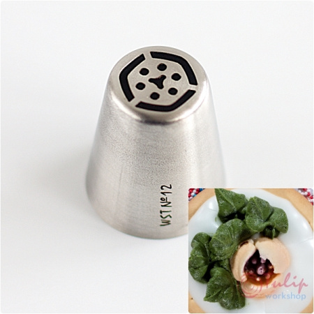 Набор 12 кондитерских насадок - тюльпан одним движением №№ 1,3,4,5,7,8,10,11,12,13,14,15 | L размер