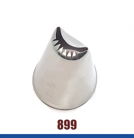 Кондитерская насадка 899 Tulip™ лента с зубчиками ракушка (Shell Basketweave) большая, прорезь 20 мм