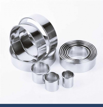 Вырубки Набор 11 шт Кольца ∅ 25-90 мм, h 30 мм, нержавеющая сталь, Tulip