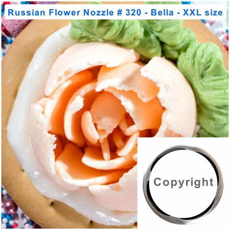 Дополнительный набор для зефирных цветов 5 шт | от Малиновки МК (насадки тюльпан XXL+ размер)